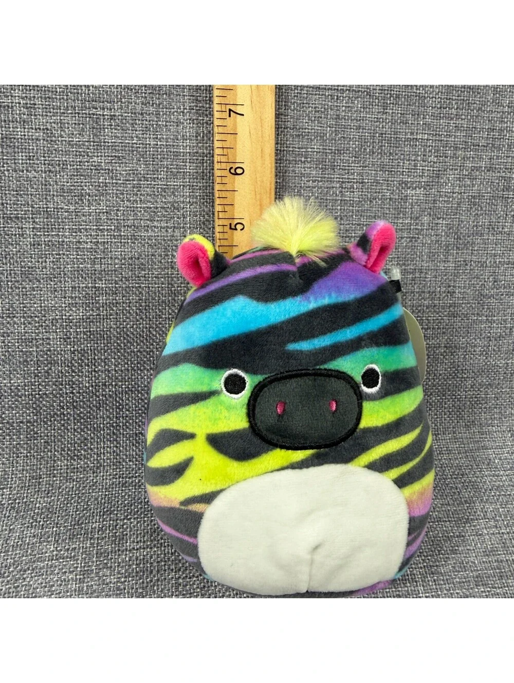 **NWT** Squishmallow Safiyah Rainbow Stripe Zebra 5